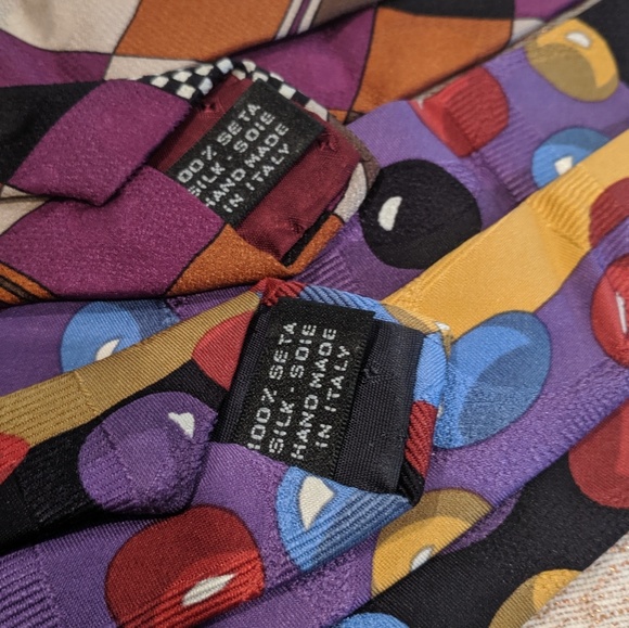 2 100% silk handmade in Italy tie Mondo Uomo - Picture 2 of 8